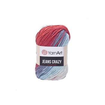 Fir Textil Yarn Art Jeans Crazy 8205,pentru crosetat si tricotat, bumbac, multicolor, 160 m Fir Textil Yarn Art Jeans Crazy 8205,pentru crosetat si tricotat, bumbac, multicolor, 160 m