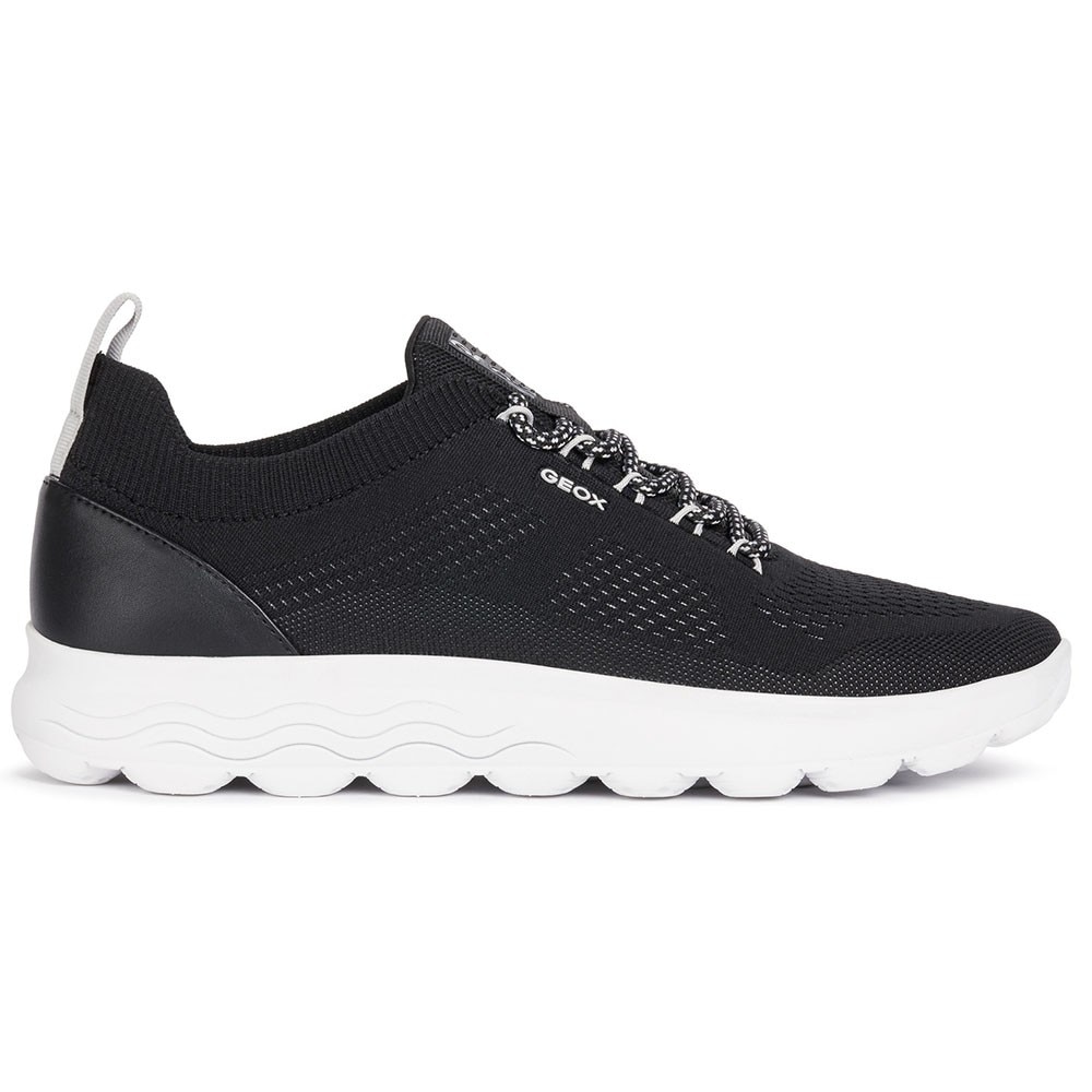 Pantofi sport barbati Geox Spherica, Textil/Cauciuc, Negru, Negru