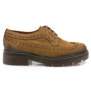 Pantofi dama, Caspian, Cas-Liza, casual, piele naturala, Tabac Pantofi dama, Caspian, Cas-Liza, casual, piele naturala, Tabac
