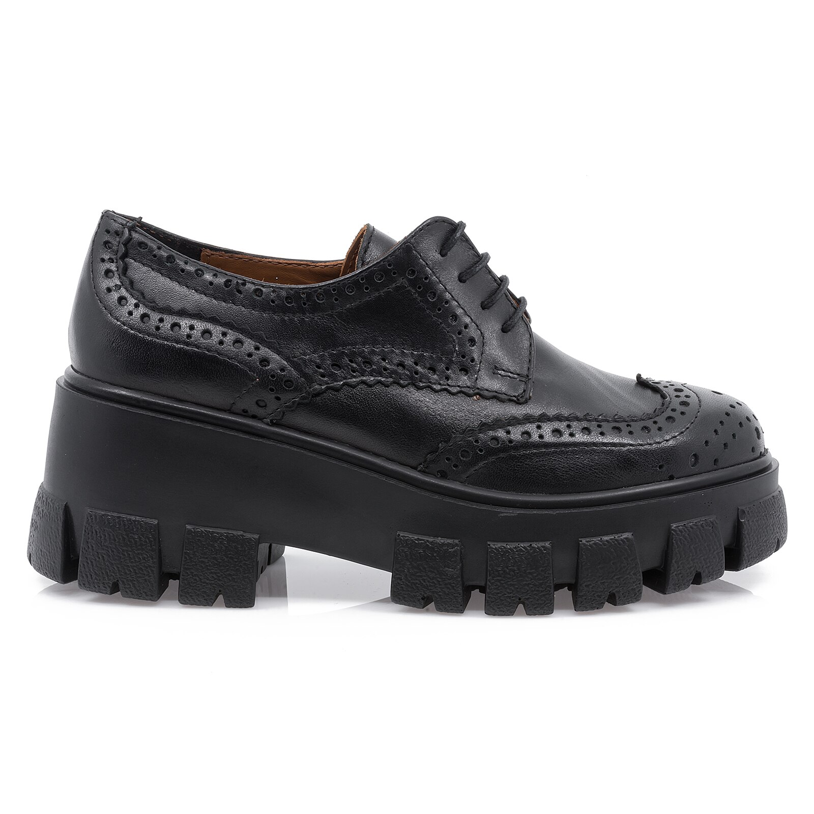 Pantofi dama, Caspian, Cas-Lorena, casual, piele naturala, Negru