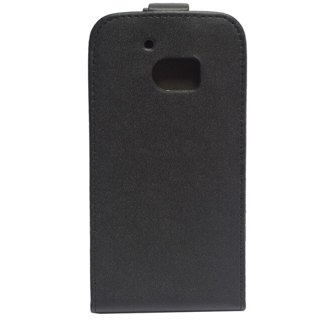 Husa HTC M10, flexi, flip, piele eco, negru
