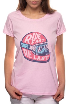 Tricou dama, Ride Fast, 100% Bumbac, R236, Roz Tricou dama, Ride Fast, 100% Bumbac, R236, Roz