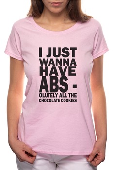 Tricou dama, ABS, 100% Bumbac, P319, Roz Tricou dama, ABS, 100% Bumbac, P319, Roz