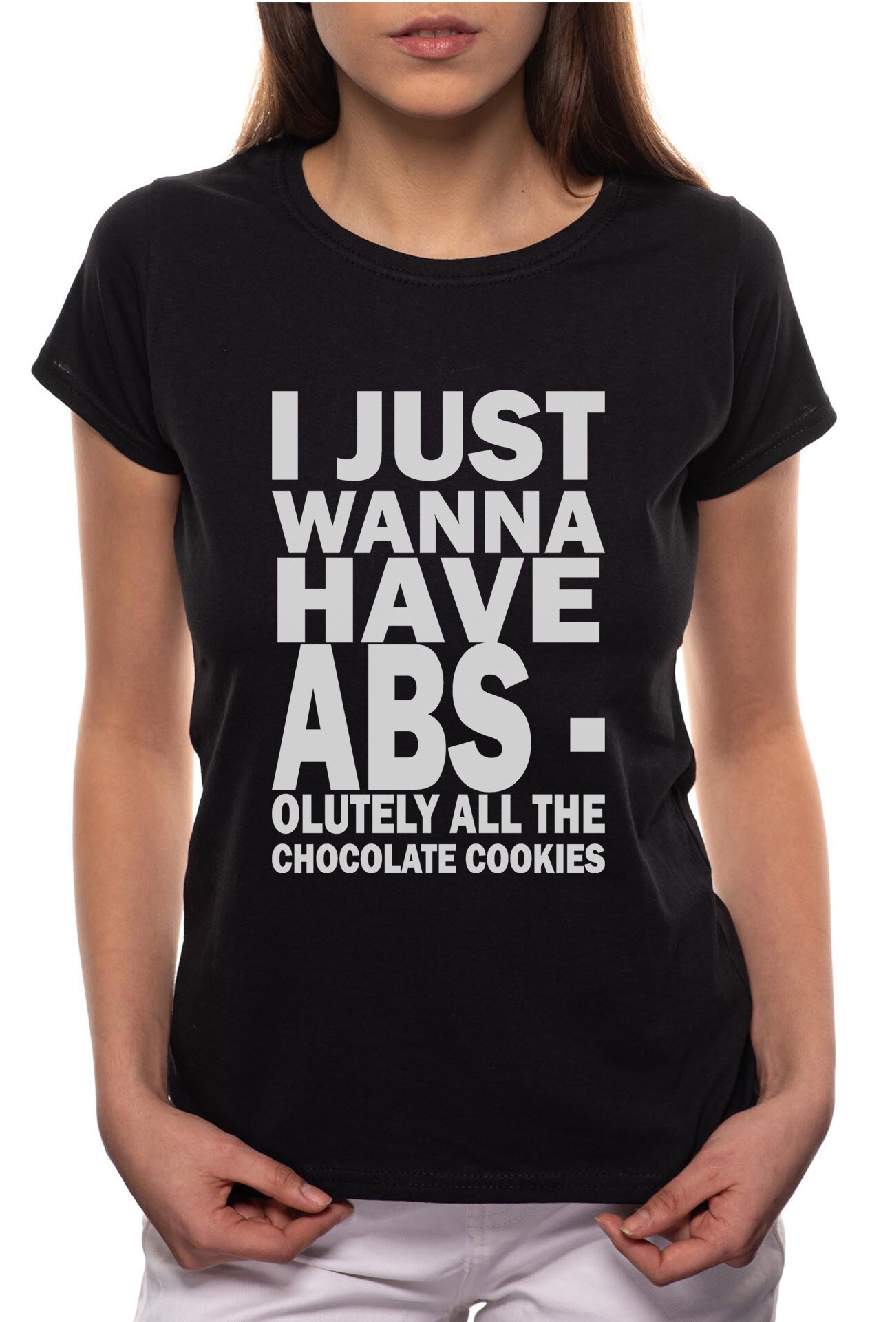 Tricou dama, ABS, 100% Bumbac, P319, Negru