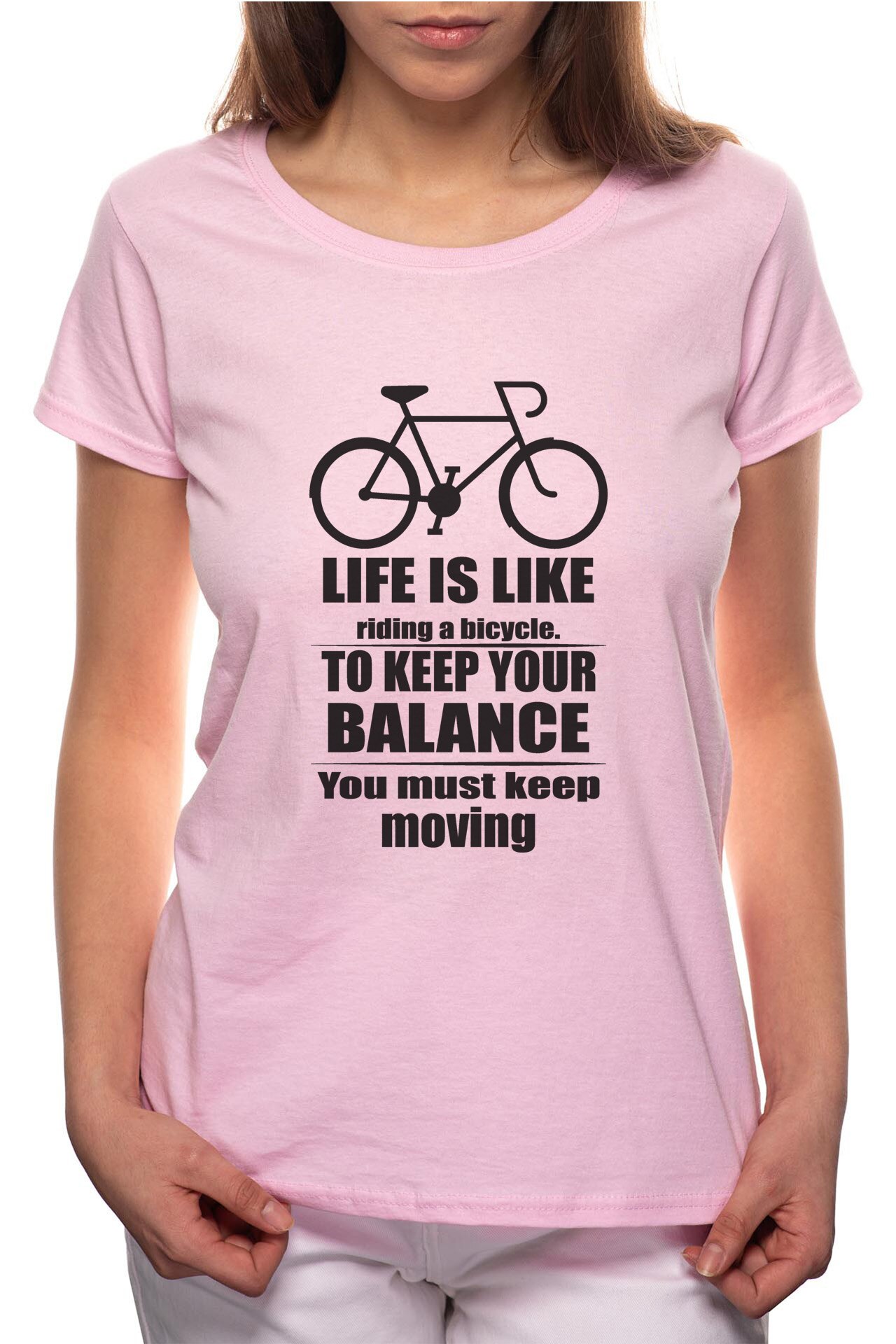 Tricou dama, Balance, 100% Bumbac, R335, Roz