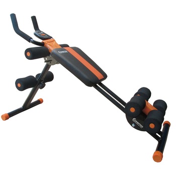 Aparat fitness KONDITION AB Dual trainer cu computer, greutate maxima utilizator 100 kg, Negru/Portocaliu Aparat fitness KONDITION AB Dual trainer cu computer, greutate maxima utilizator 100 kg, Negru/Portocaliu