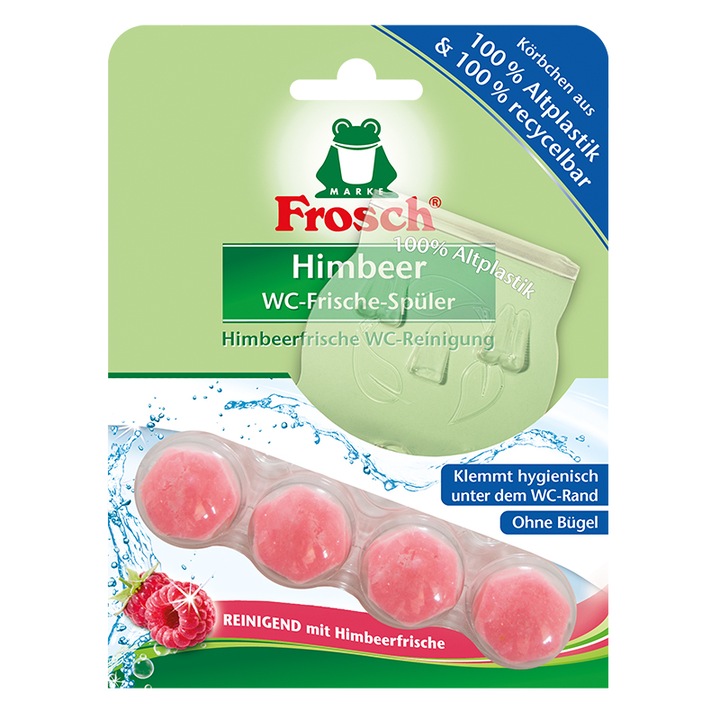 Frosch WC Öblítő blokk, Málna, 42g