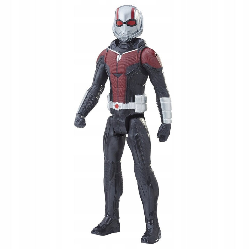 Figurina Ant-Man Marvel, Hasbro, Titan Hero Series, Visiniu/Negru + 4 ani, 30 cm