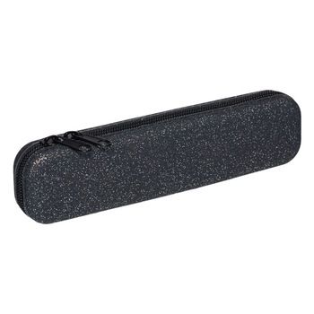 Penar Zola® pentru fete,20x2.5x5 cm, model negru cu fermoar si glitter Penar Zola® pentru fete,20x2.5x5 cm, model negru cu fermoar si glitter