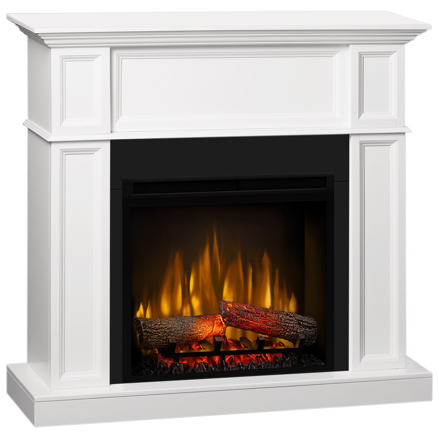 Semineu Mini Torino Alb - cu focar 3D Dimplex XHD23 si sunet