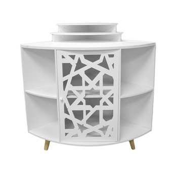 Dulap de colt cu 6 rafturi, usa si 2 etajere suspendate, Naimeed D3450, culoare Alb, 75 x 61 x 60.5 cm Dulap de colt cu 6 rafturi, usa si 2 etajere suspendate, Naimeed D3450, culoare Alb, 75 x 61 x 60.5 cm