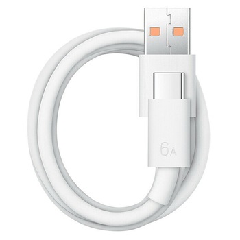 Cablu de date / incarcare Huawei Turbo Charge 6A, Fast Charging USB - tip C, Rezistent si Flexibil, 1 m, Alb Cablu de date / incarcare Huawei Turbo Charge 6A, Fast Charging USB - tip C, Rezistent si Flexibil, 1 m, Alb