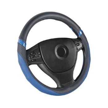 Husa volan, Automax, 37-39 cm, albastru cu negru Husa volan, Automax, 37-39 cm, albastru cu negru