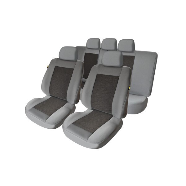 Set 9 bucati huse scaune lux umb2 , gri cu negru