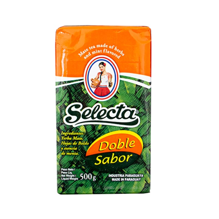 Selecta Tea, Doble Sabor, Yerba Mate, Gyógynövényes, 0.5 kg