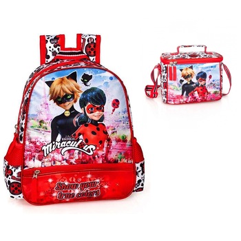 Set gradinita Lady bug Miraculous - Ghiozdan gradinita si Geanta frigorifica Set gradinita Lady bug Miraculous - Ghiozdan gradinita si Geanta frigorifica