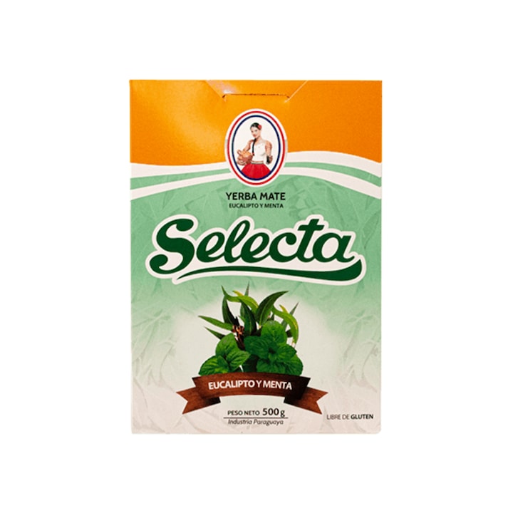 Selecta Tea, Eucalipto Y Menta, Yerba Mate, Gyógynövényes, 0.5 kg