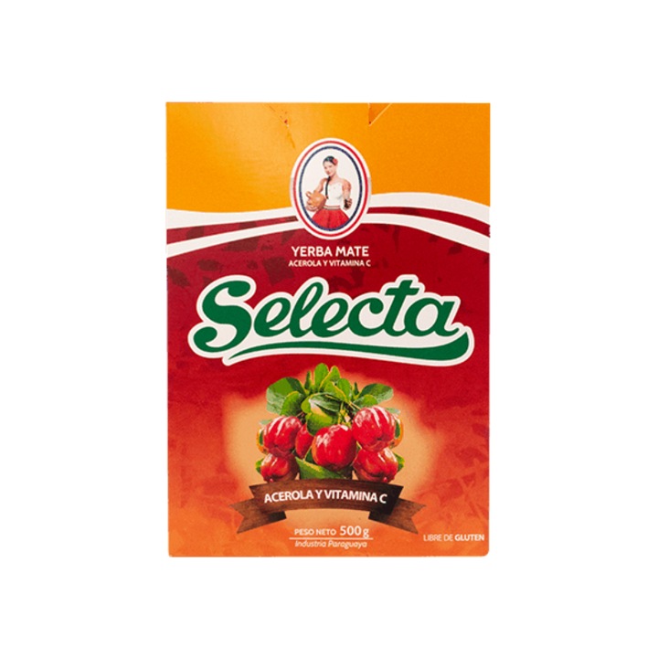 Selecta Tea, Acerola Y Vitamina C, Yerba Mate, Gyógynövényes, 0.5 kg