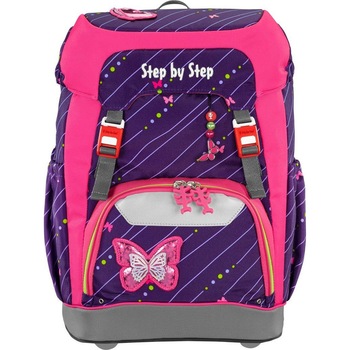 Ghiozdan Step by Step Grade Shiny Butterfly, 22l, Violet Ghiozdan Step by Step Grade Shiny Butterfly, 22l, Violet