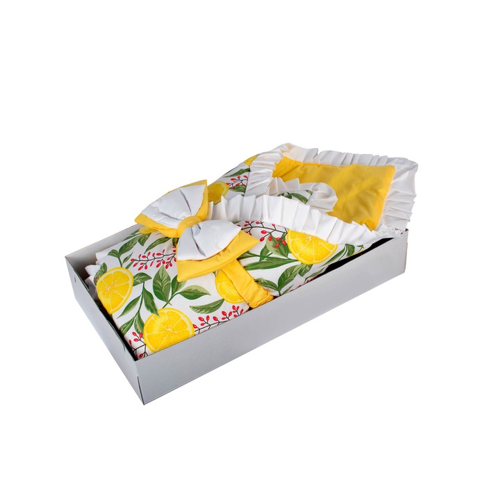 Луксозно порт бебе Капинката, лимони, с подаръчна кутия