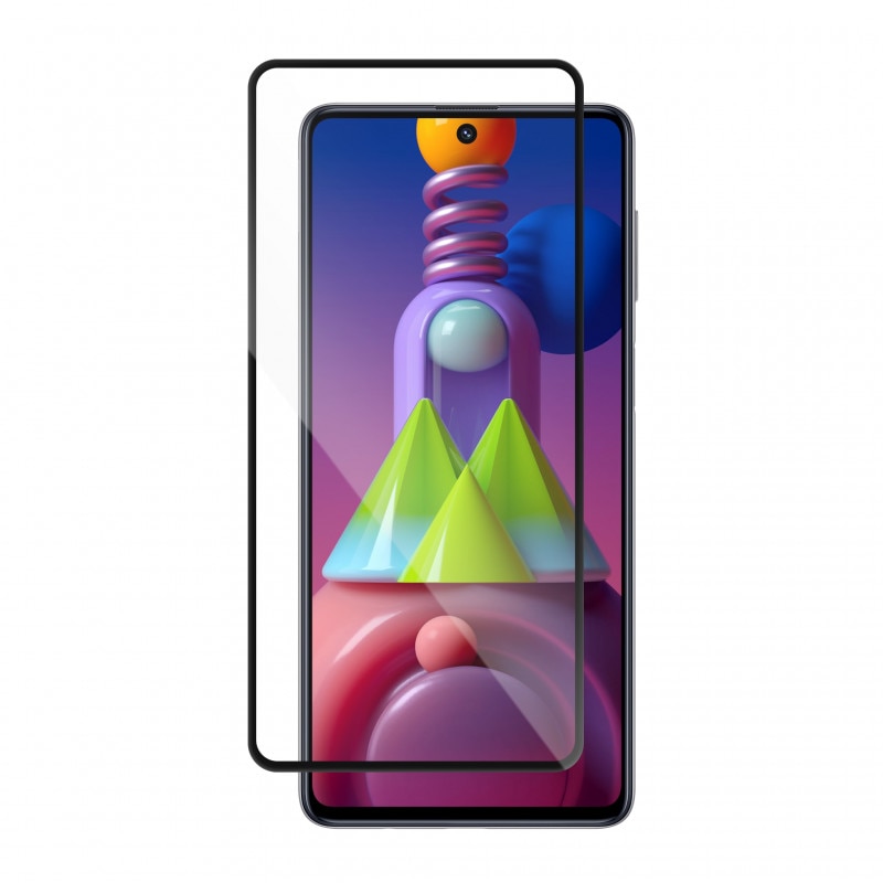 Folie sticla Tempered Glass compatibil cu Samsung Galaxy M51, Full Frame Tempered Glass Vetter GO, Black