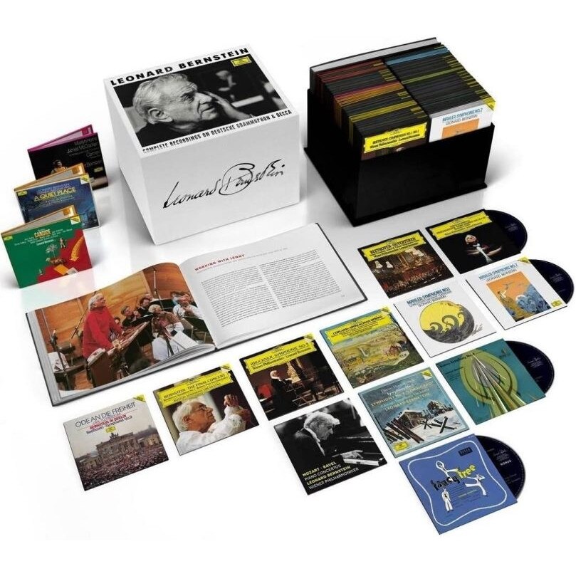 Leonard Bernstein - Complete Recordings On Deutsche Grammophon & Decca (121CD,36DVD,1Blu-ray audio)