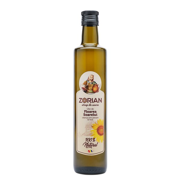 Ulei de floarea soarelui presat la rece - 500ml