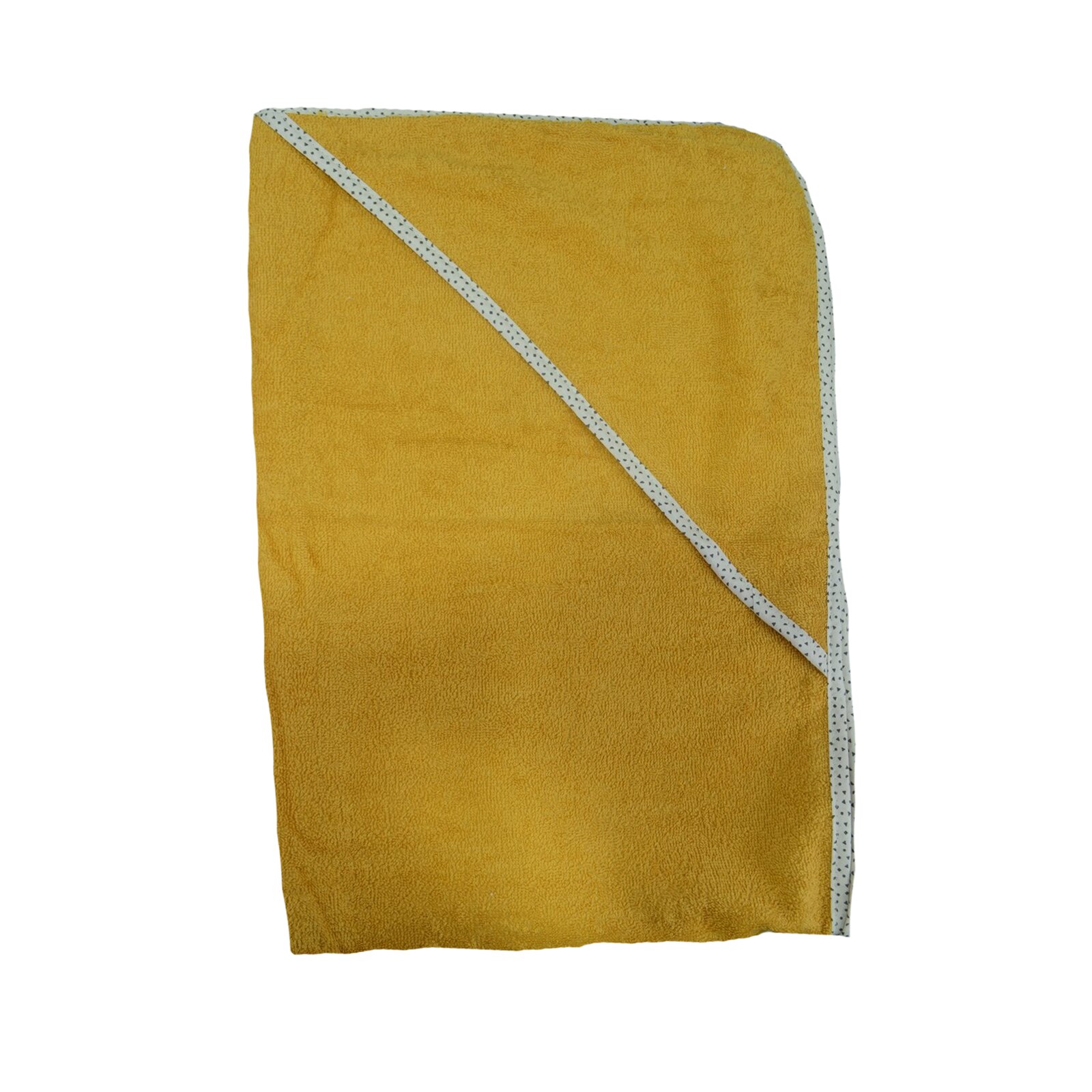 Prosop cu gluga 99 x 97 cm pentru copii Mini Junior 100-40G, Galben 0 luni+