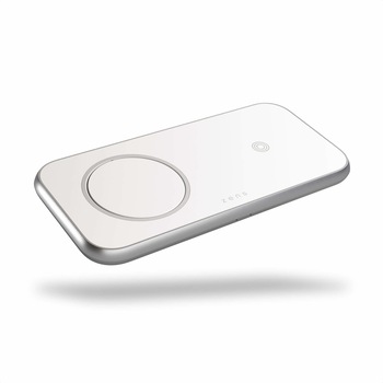 Incarcator wireless Premium 45W Zens Aluminium Series Qi, pregatire Magsafe, USB, alb Incarcator wireless Premium 45W Zens Aluminium Series Qi, pregatire Magsafe, USB, alb
