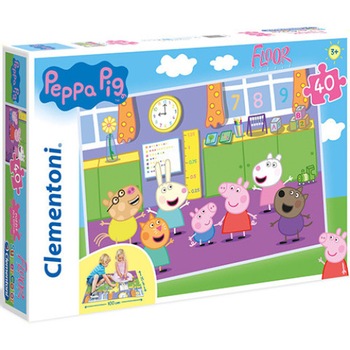 Puzzle de podea Purcelusa Peppa 40 piese Puzzle de podea Purcelusa Peppa 40 piese