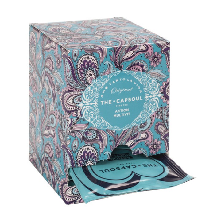 Ceai multivitamine The Cap Soul, Functional Multivit, 15 plicuri, din plante, vitalizant, ingrediente naturale 100%