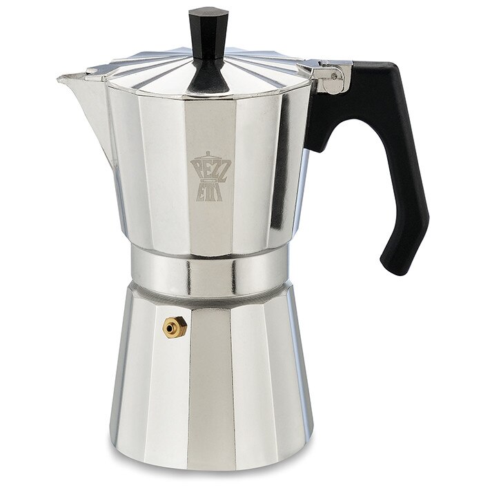 Espressor moka 6P LuxExpress Pezzetti, aluminiu, 6 cesti