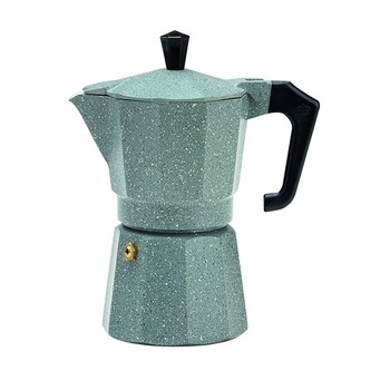 Espressor moka 6P ItalExpress Pezzetti Culoarea Pietrei, aluminiu, 6 cesti Espressor moka 6P ItalExpress Pezzetti Culoarea Pietrei, aluminiu, 6 cesti