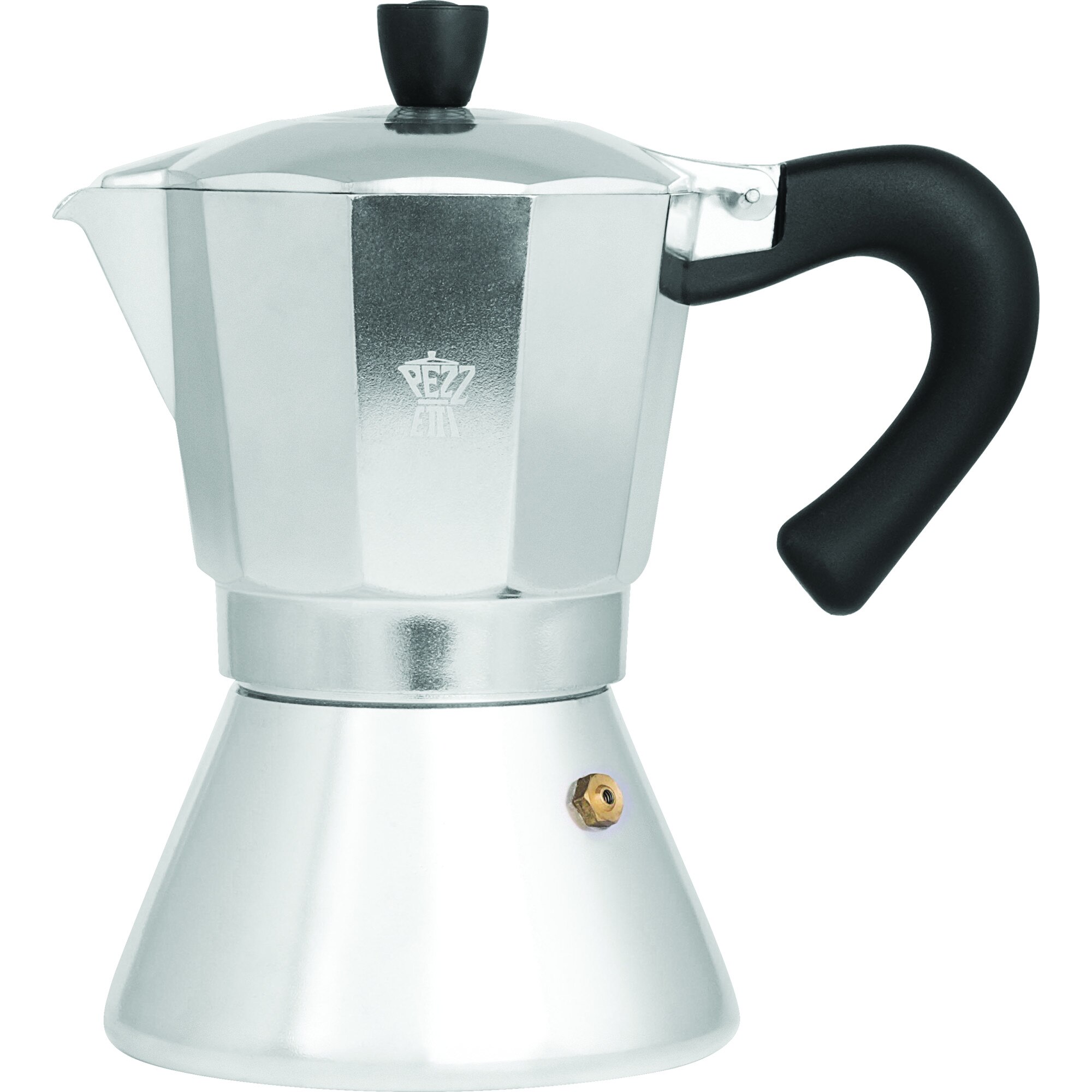 Espressor moka 3P BellExpress Pezzetti, Aluminiu, 3 cesti