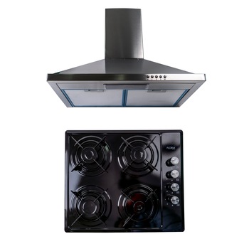 Pachet Plita incorporabila (1864), 60x50x6 cm , Gaz butelie sau gaz natural (duze de schimb incluse), Hota incorporabila decorativa inox, 63 cm (1925) / Z-line 30041 Pachet Plita incorporabila (1864), 60x50x6 cm , Gaz butelie sau gaz natural (duze de schimb incluse), Hota incorporabila decorativa inox, 63 cm (1925) / Z-line 30041