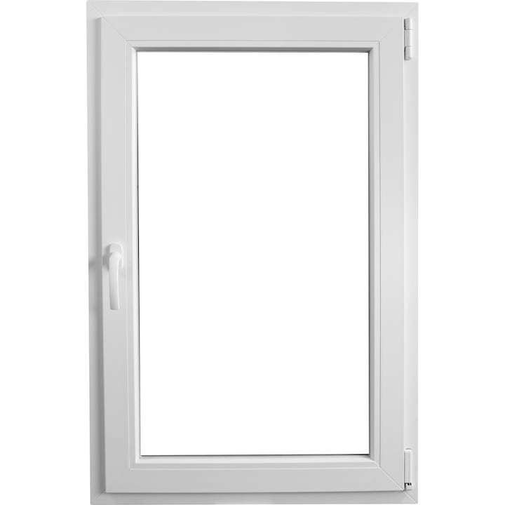 Прозорец Aplast, PVC, 4 камерен, 560 мм x 860 мм, Бял, Дясно отваряне