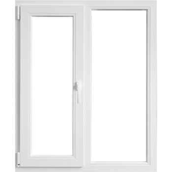 Fereastra termopan, Aplast, PVC, 4 camere, 1160 mm x 1160 mm, Alb, deschidere pe stanga Fereastra termopan, Aplast, PVC, 4 camere, 1160 mm x 1160 mm, Alb, deschidere pe stanga