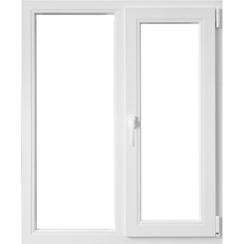 Fereastra termopan, Aplast, PVC, 4 camere, 1160 mm x 1160 mm, Alb, deschidere pe dreapta Fereastra termopan, Aplast, PVC, 4 camere, 1160 mm x 1160 mm, Alb, deschidere pe dreapta