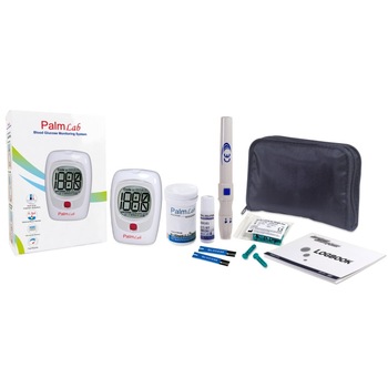 Glucometru PalmLab fara calibrare + 25 teste + 25 lansete + auto-intepator Glucometru PalmLab fara calibrare + 25 teste + 25 lansete + auto-intepator