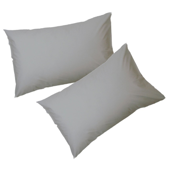 Set 2 fete de perna Aglika, 50x 70 cm, 100% bumbac, gri