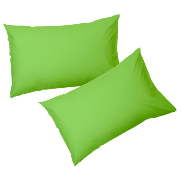 Set 2 fete de perna Aglika, 50x 70 cm, 100% bumbac, verde