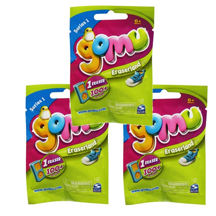 Set 3 genti GOMU, Cu benzi de cauciuc, Multicolor