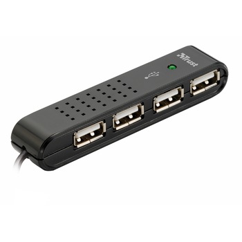 Hub USB Trust Vecco, 4 porturi USB 2.0 Hub USB Trust Vecco, 4 porturi USB 2.0