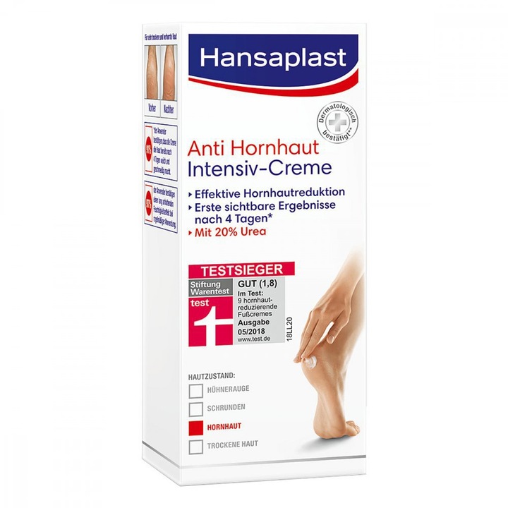 Hansaplast intenzív bőrkeményedés elleni krém, 75ml