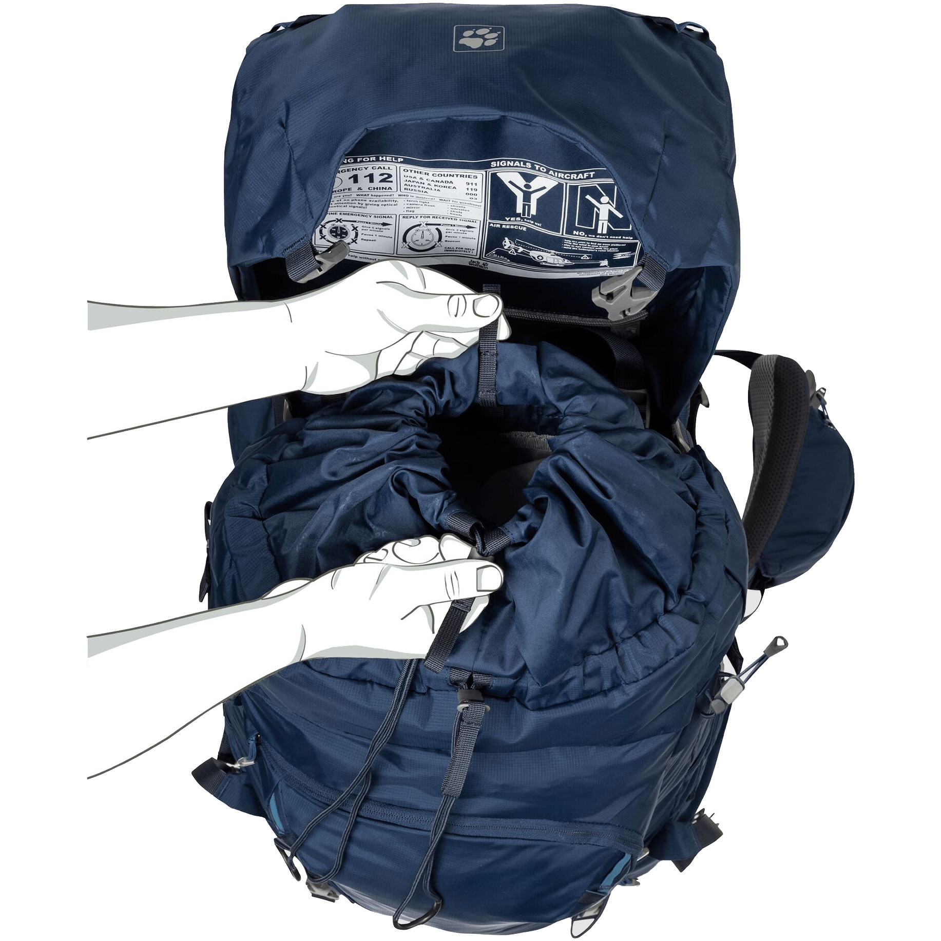 Rucsac drumetie Jack Wolfskin Highland Trail 45 Women pentru femei