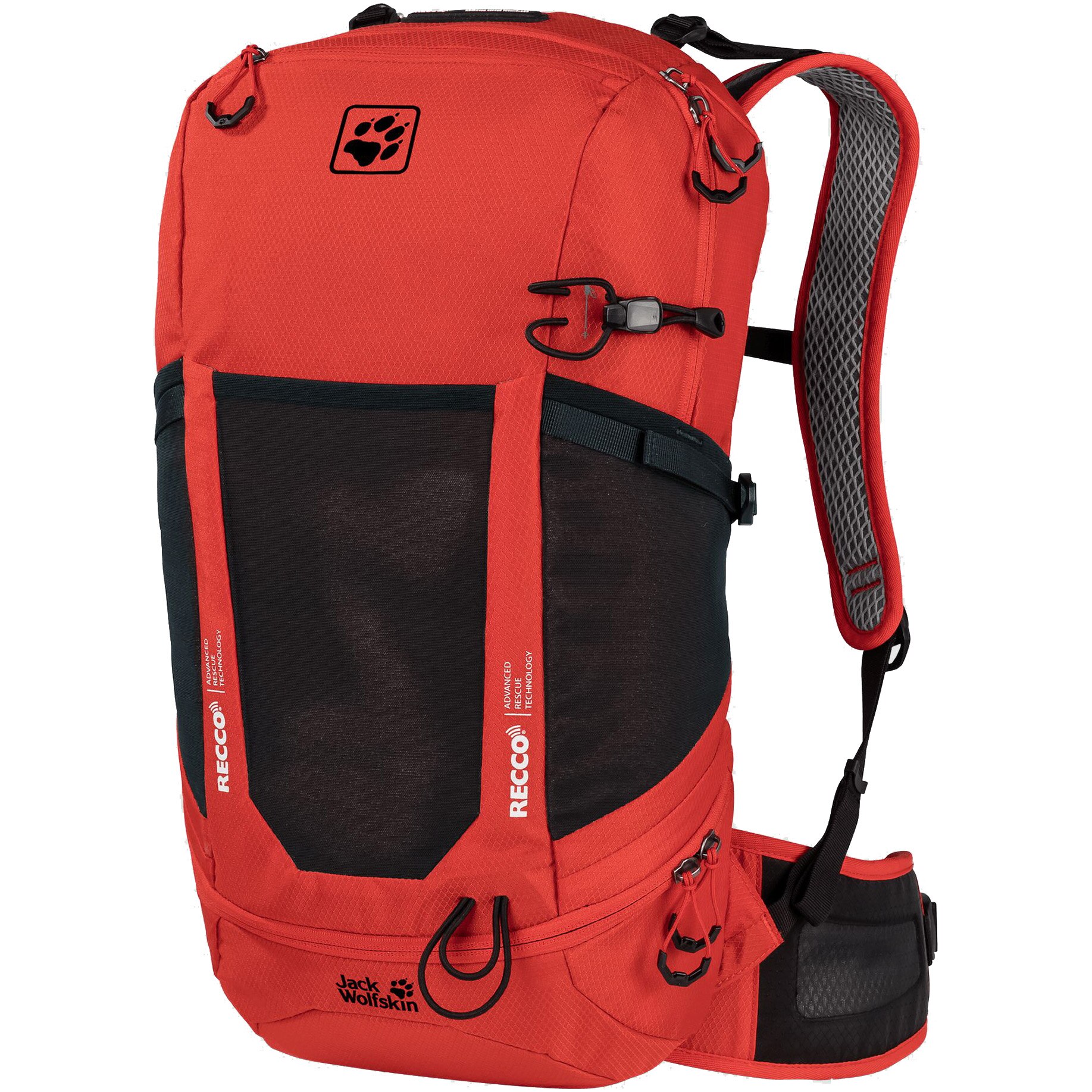 Rucsac drumetie Jack Wolfskin Kingston 22 Pack Recco Unisex, Lava Red, One size