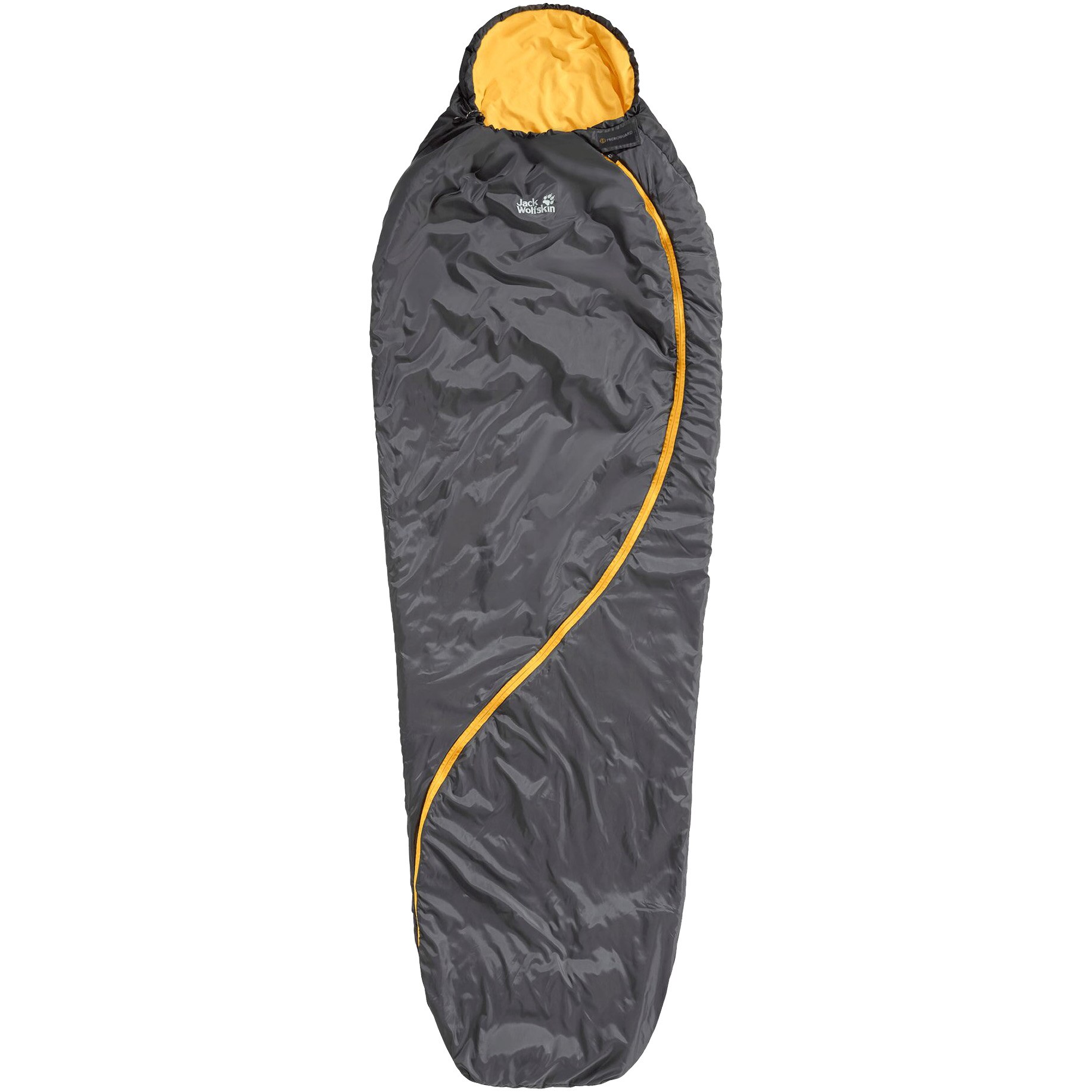 Sac de dormit Jack Wolfskin Smoozip +7 Unisex, Dark Steel, Left