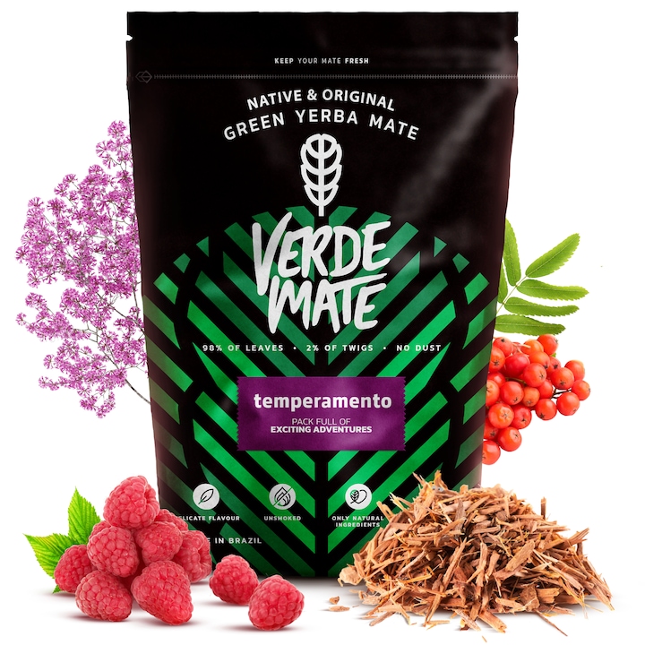 Ceai Yerba Mate, Verde Mate Green Temperamento, Afrodiziac, Plante, Usor, Uscat la Aer, 500g
