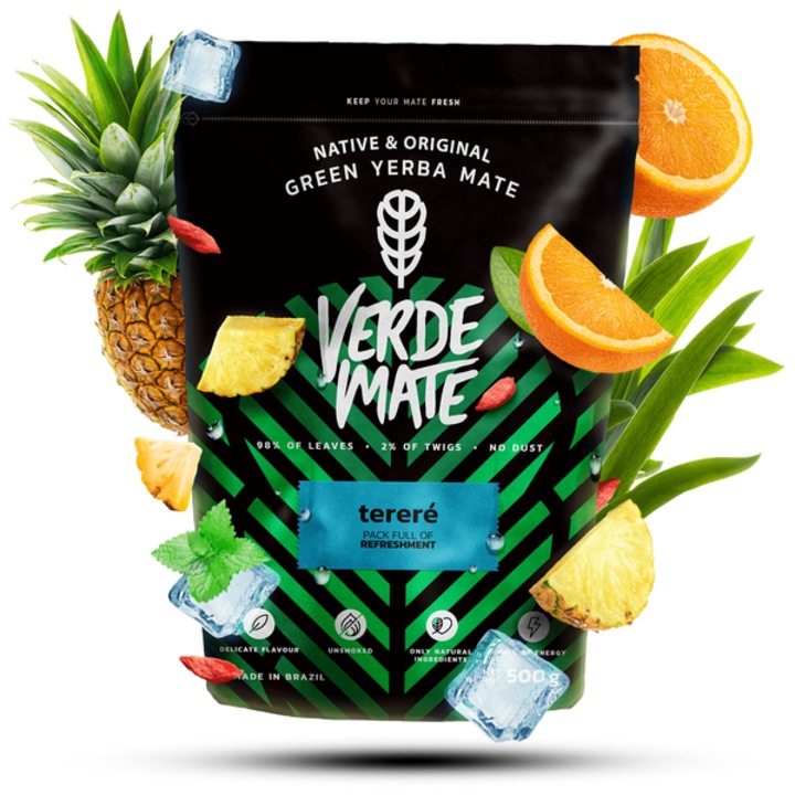 Ceai Yerba Mate, Verde Mate Green Terere, Fructe, 0.5 kg