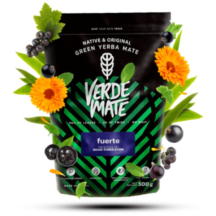 Чай Verde Mate Green Fuerte, Yerba Mate, Билков, 0,5 кг